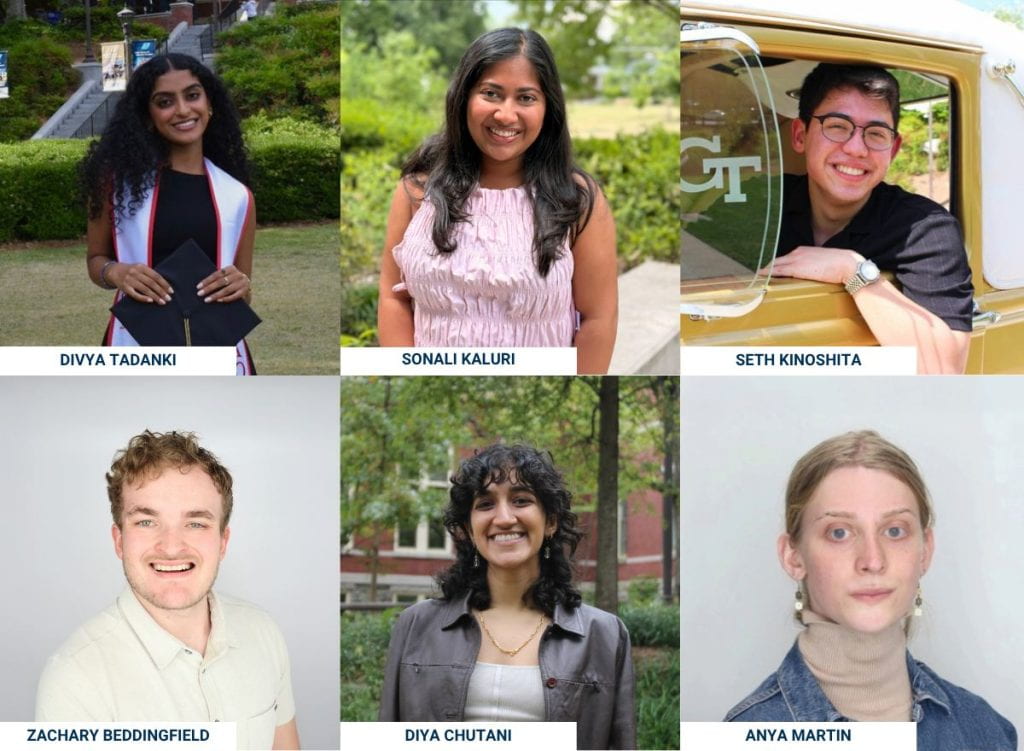 A collage of this year's Fulbright recipients from Georgia Tech