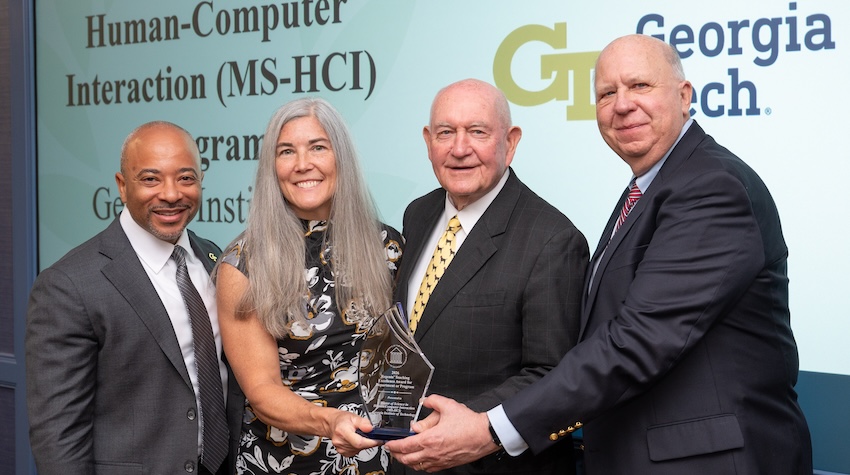 Raheem Bayeh, Carrie Bruce, Sonny Perdue, Dick Henneman