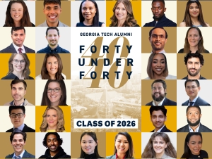 2026 Class of 40 Under 40 Graphic featuring headshots of the 2026 Class of 40 Under 40