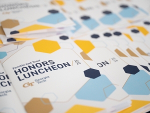 2026 Faculty and Staff Honors Luncheon Program Front of program from the 2026 Faculty and Staff Honors Luncheon