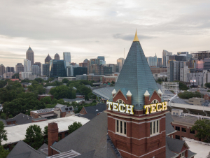 Aerial photo of Tech Tower 